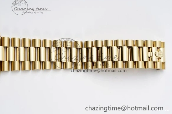 MiroTime 0505 Comfortable DayDate 40 YG JDF Gain Weight 904L Steel YG Dial Roman Markers on President Bracelet A2836 V 1821